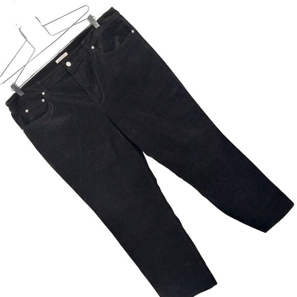 JONES NEW YORK! ESPRESSO BROWN FINE WALE CORDUROY STRAIGHT LEG PANTS! SZ 18 - Picture 11 of 11